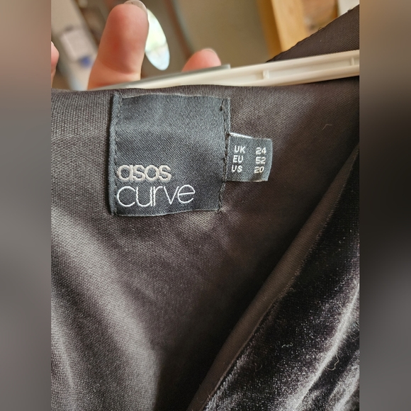 ASOS Curve Velvet Romper - Picture 3 of 3